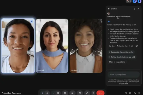 AI ‘Ask Gemini’ sẽ cho bạn biết những gì bạn đã bỏ lỡ trong cuộc gọi Google Meet.
